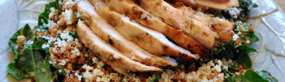 Yummy Stuff: Kale Caesar Salad with Grilled Chicken