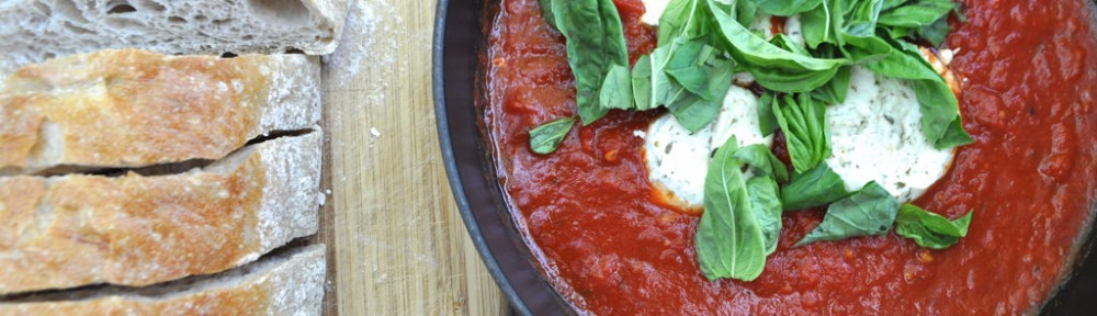 Goat Cheese with Marinara