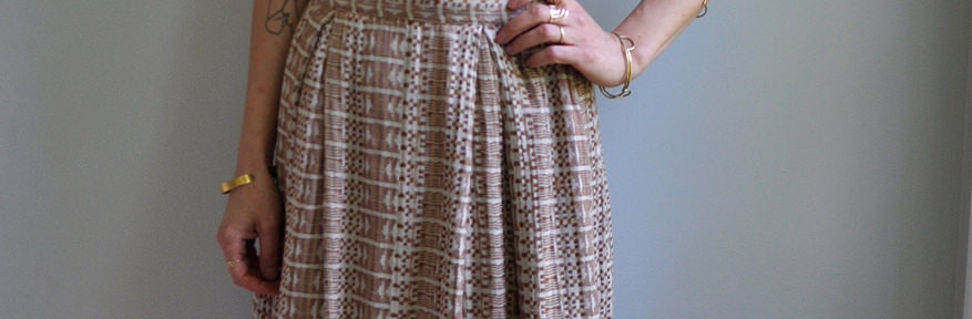 Dress That Mama Challenge, Day 1: Vintage & Modern Pattern-Mixing