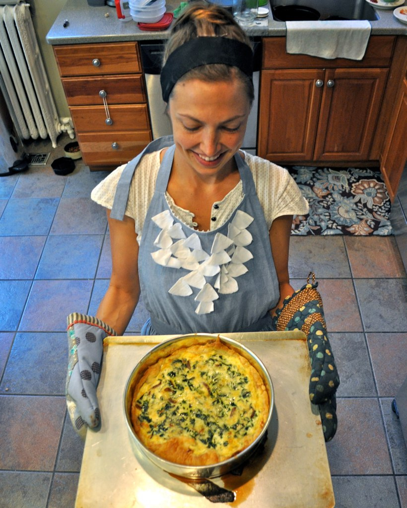 Yummy Stuff: Puff Pastry Quiche with Chard & Red Onion